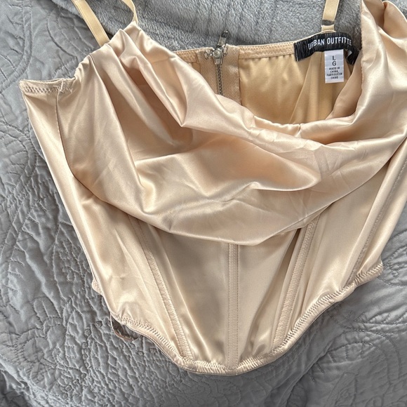 Urban Outfitters Tops - Urban Outfitters Champagne Satin Bustier